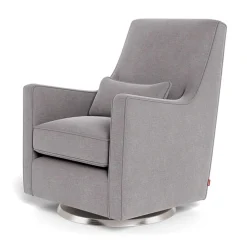 Monte Gliders & Rocking Chairs|Gliders & Rocking Chairs>Luca Rocking and Swivel Chair - Pebble Grey / Steel