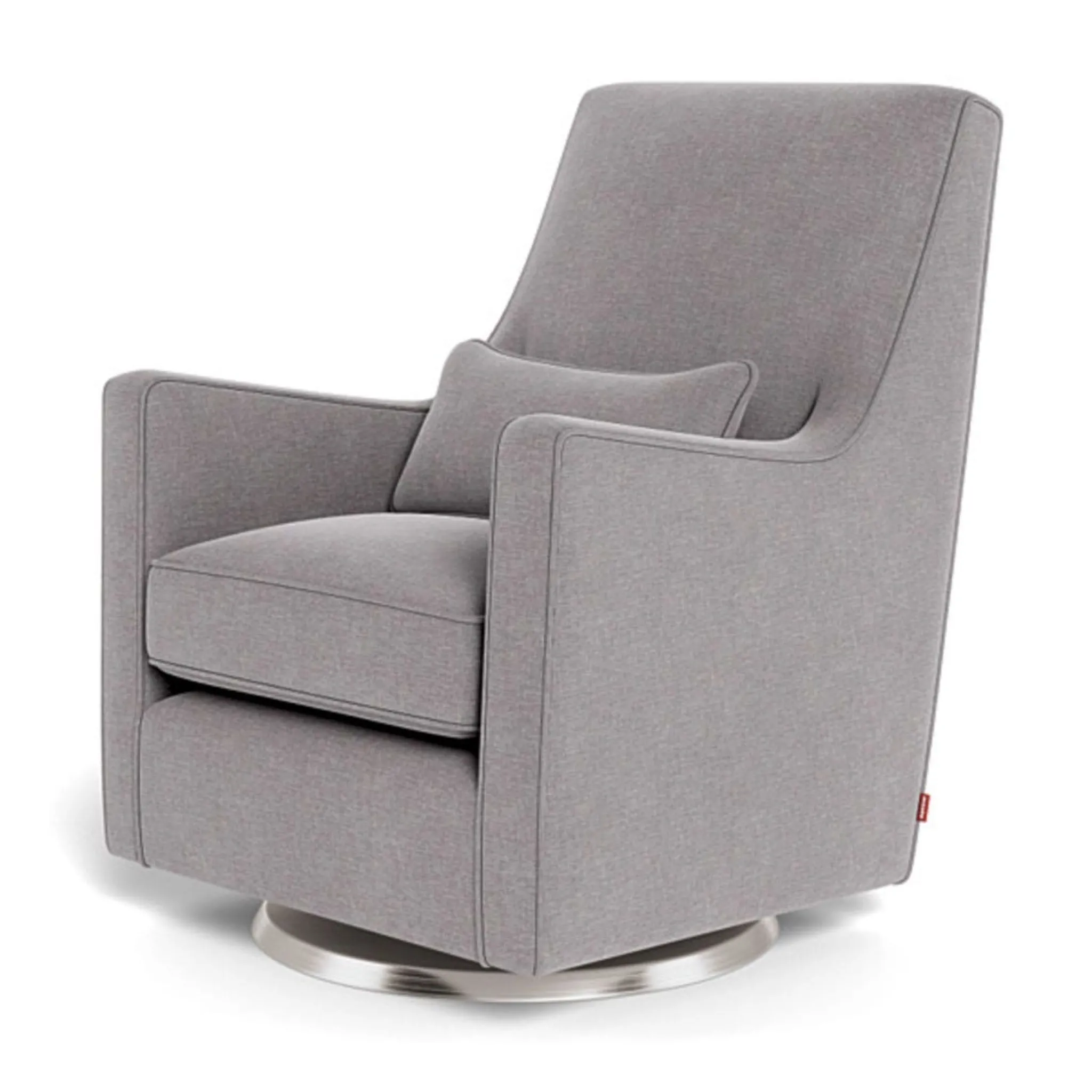 Monte Gliders & Rocking Chairs|Gliders & Rocking Chairs>Luca Rocking and Swivel Chair - Pebble Grey / Steel
