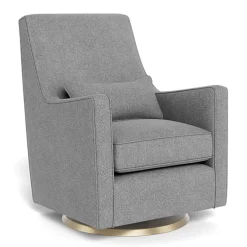 Monte Gliders & Rocking Chairs|Gliders & Rocking Chairs>Luca Rocking and Swivel Chair - Pepper Grey / Gold