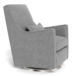 Monte Gliders & Rocking Chairs|Gliders & Rocking Chairs>Luca Rocking and Swivel Chair - Pepper Grey / Steel