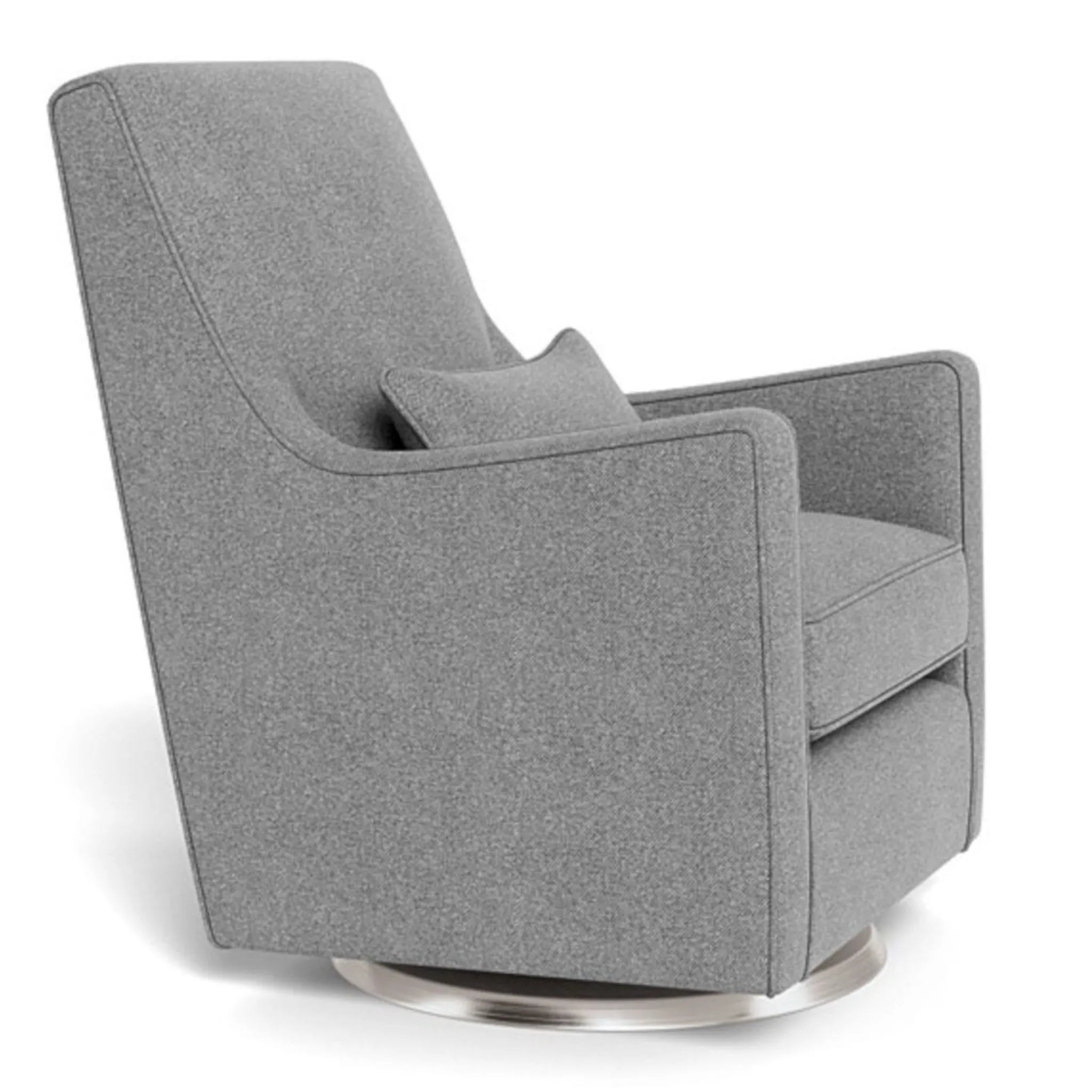 Monte Gliders & Rocking Chairs|Gliders & Rocking Chairs>Luca Rocking and Swivel Chair - Pepper Grey / Steel