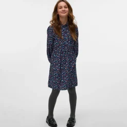 Kids Vero Moda Lucy Ls Short Dress 8-14