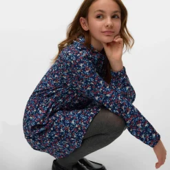 Kids Vero Moda Lucy Ls Short Dress 8-14