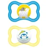 Mam Baby Pacifiers & Clips|Pacifiers & Clips>6m+ Sensitive Skin Air Orthodontic Pacifier (2) - Blue