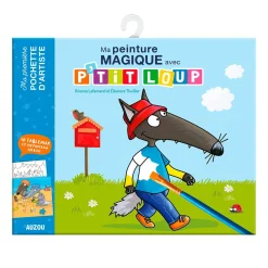 Kids Auzou Diy & Activities>Ma Peinture Magique avec P'tit Loup - Ma première pochette d'artiste