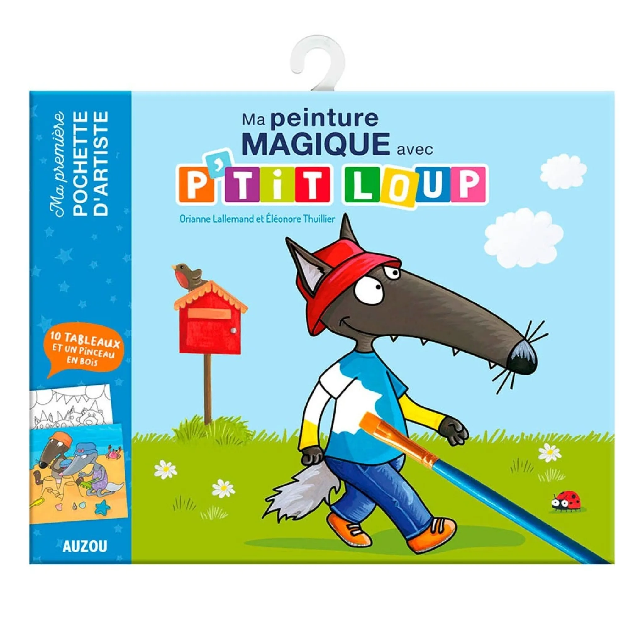 Kids Auzou Diy & Activities>Ma Peinture Magique avec P'tit Loup - Ma première pochette d'artiste