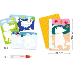 Kids Djeco Magic Colouring - 4 Seasons