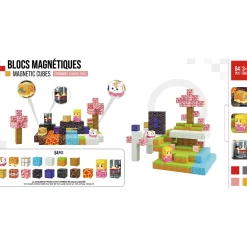 Kids Bebe Confort Magnetic Cubes - Cherry Blossom