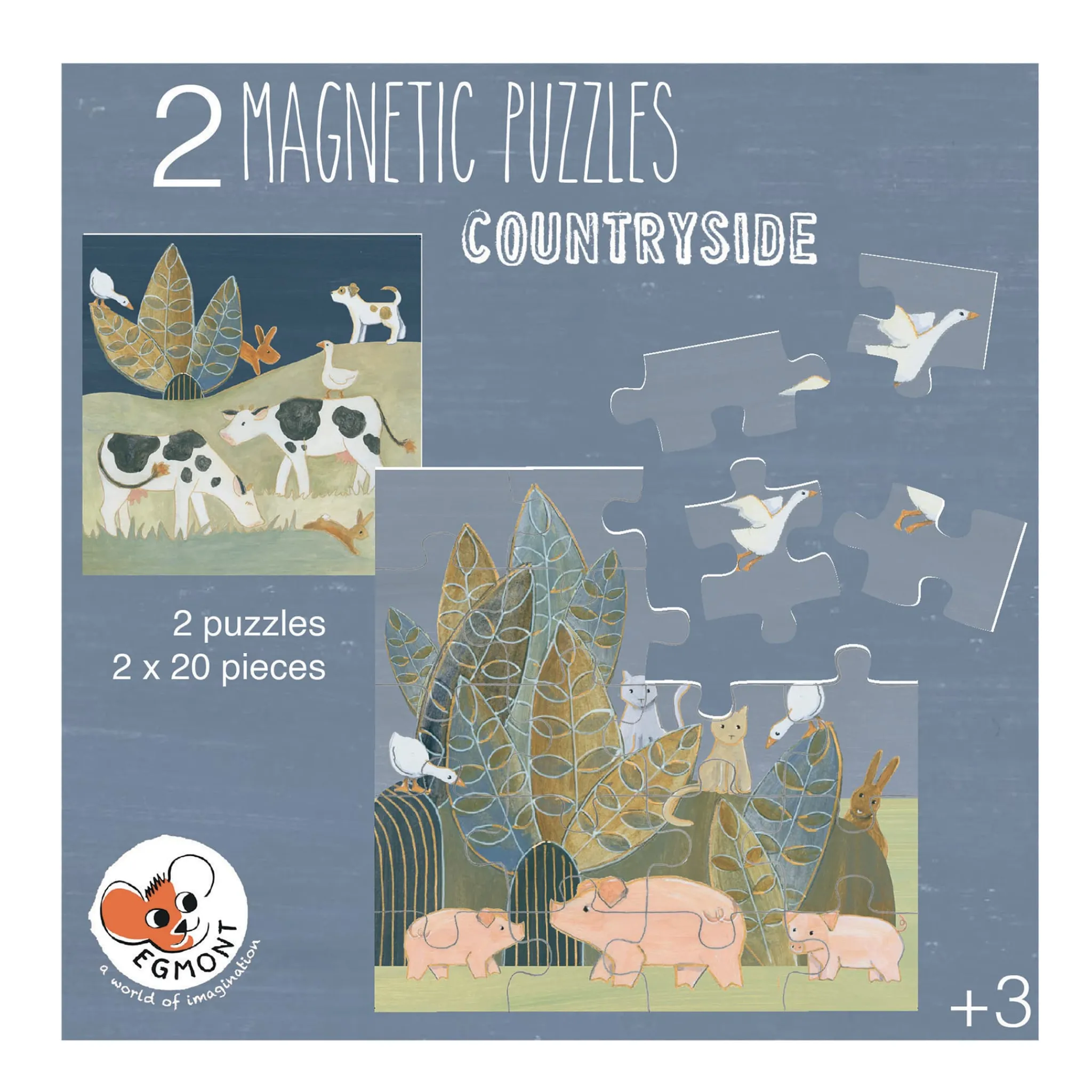 Kids Egmont Puzzles>Magnetic Puzzle - Countryside