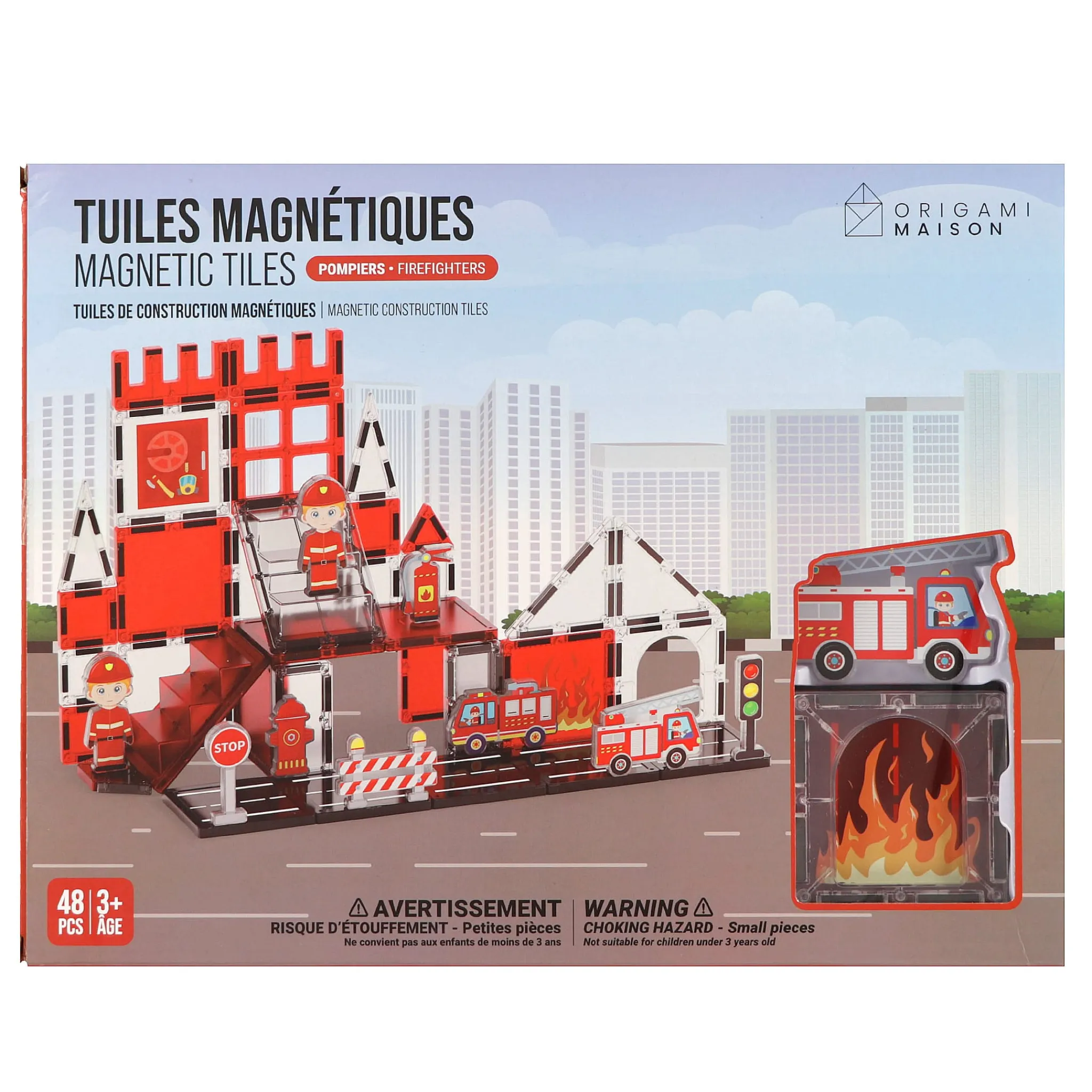Kids Bebe Confort Assembly & Construction>Magnetic Tiles - Firefighters