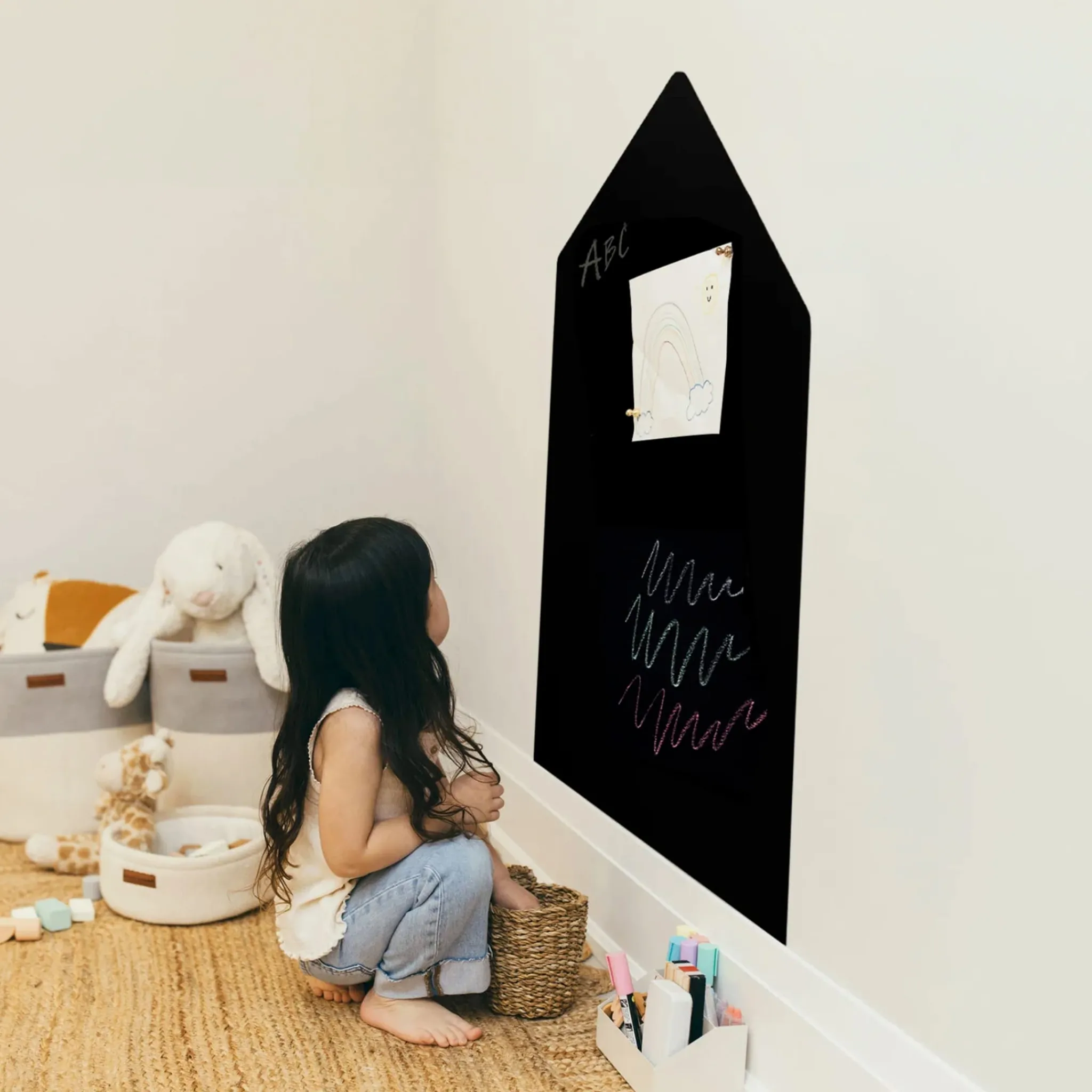 Milly Stone Wall Decals|Wall Decorations>Magnetic Wall House - Black