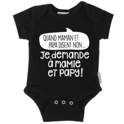BOY Bedaine Love Mamie Papy Bodysuit 3-12m