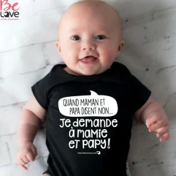 BOY Bedaine Love Mamie Papy Bodysuit 3-12m
