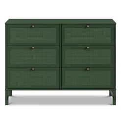 DaVinci Margot 6 Drawers Dresser - Forest Green