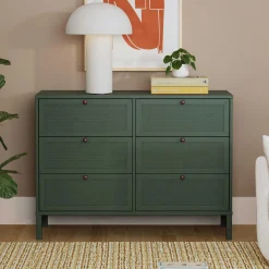 DaVinci Margot 6 Drawers Dresser - Forest Green