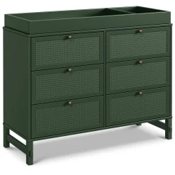 DaVinci Margot 6 Drawers Dresser - Forest Green