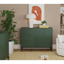 DaVinci Margot 6 Drawers Dresser - Forest Green