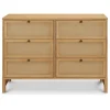 DaVinci Margot 6-Drawer Dresser - Honey