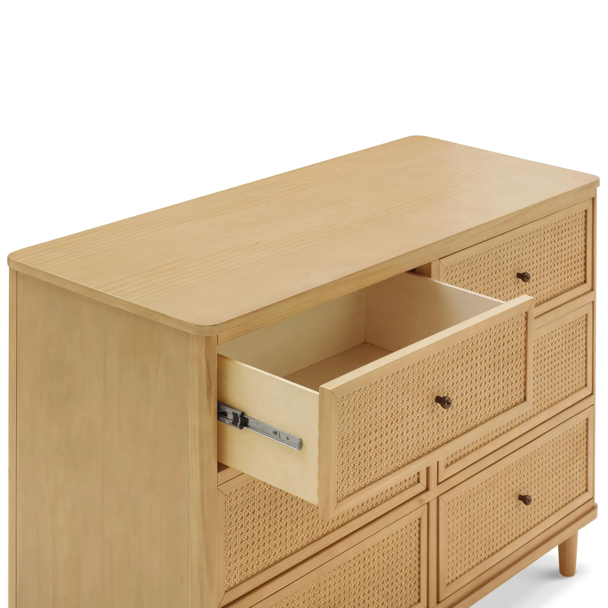 Namesake Storage Furniture>Marin with Cane 6 Drawer Assembled Dresser - Honey and Honey Cane