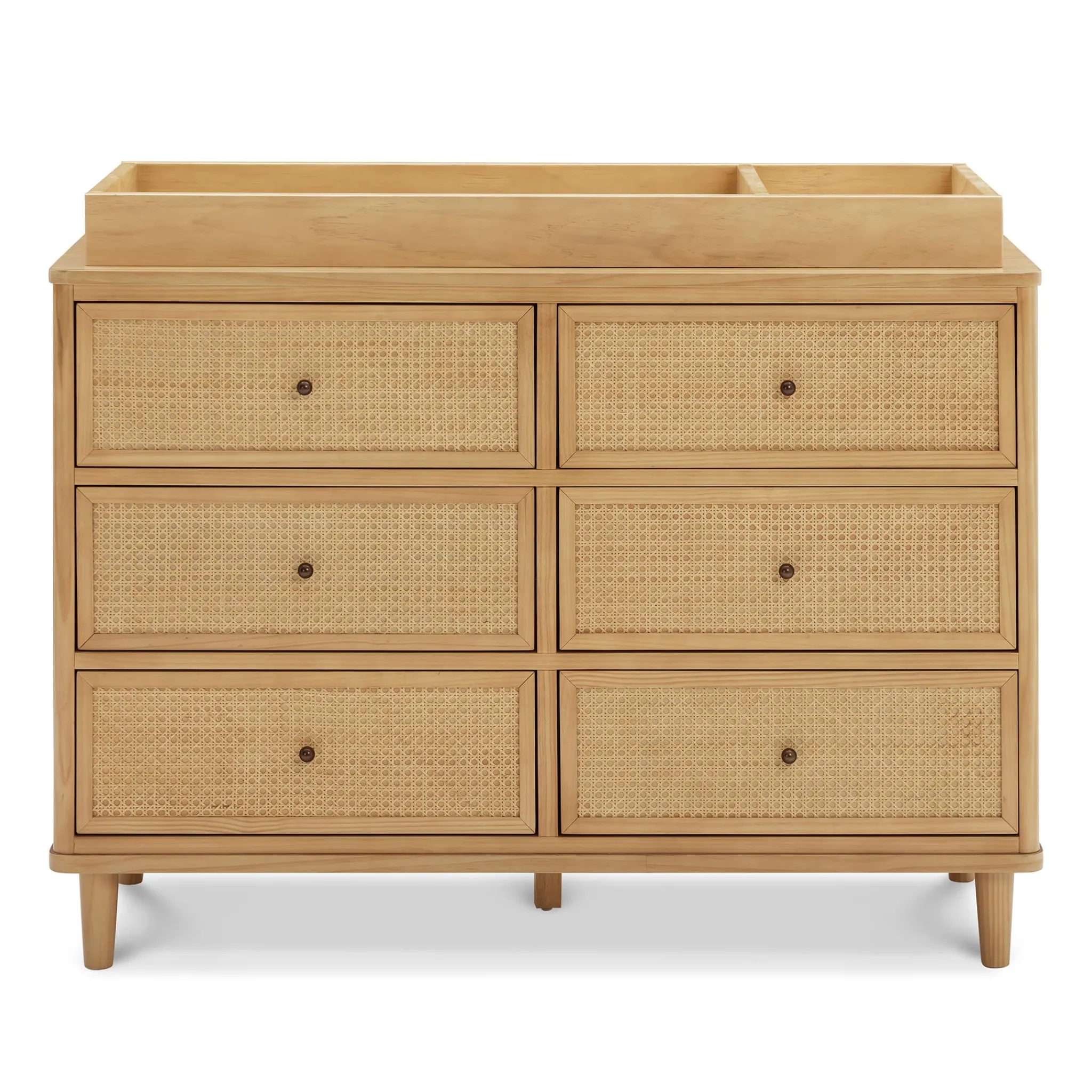 Namesake Storage Furniture>Marin with Cane 6 Drawer Assembled Dresser - Honey and Honey Cane