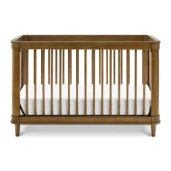 Namesake Cribs & Mattresses|Cribs & Mattresses>Marin with Cane 3-in-1 Convertible Crib - Walnut
