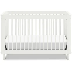 Namesake Marin with Cane 3-in-1 Convertible Crib - Warm White and Honey Cane