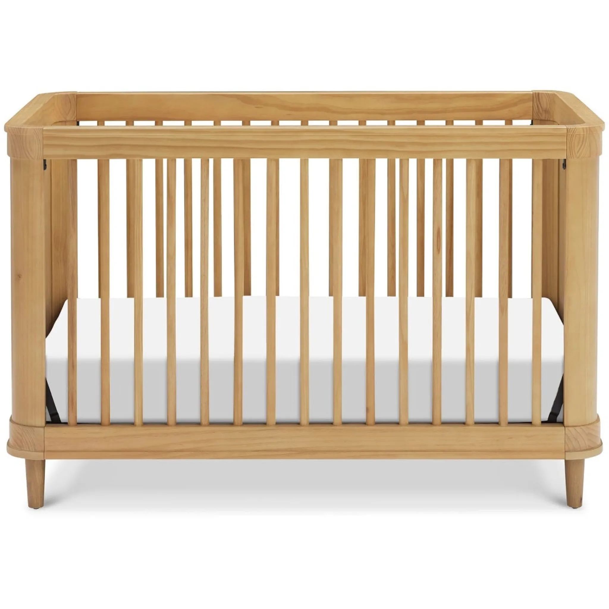 Namesake Cribs & Mattresses|Cribs & Mattresses>Marin with Cane 3-in-1 Convertible Crib - Honey and Honey Cane