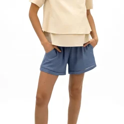 Bella Maternite Maternity Chambray Shorts