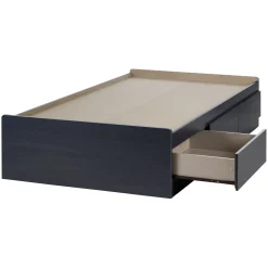 South Shore Twin, Full & Queen Beds>Mates Bed with 3 Drawers - Aviron Blueberry