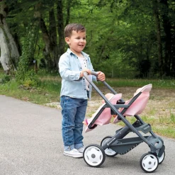 Smoby Maxi Cosi Twin Pushchair for Doll - Pink