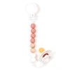 Bulle Pacifiers & Clips|Pacifiers & Clips>Maxi Wood Pacifier Clip - Blush