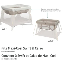 Kids Maxi-cosi Sheets|Bedding>Swift/Calao Bassinet Mode Sheets – Set of 2