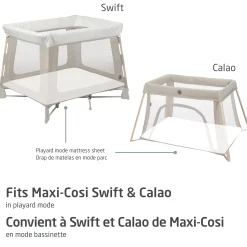 Kids Maxi-cosi Swift/Calao Playard Mode Sheets – Set of 2