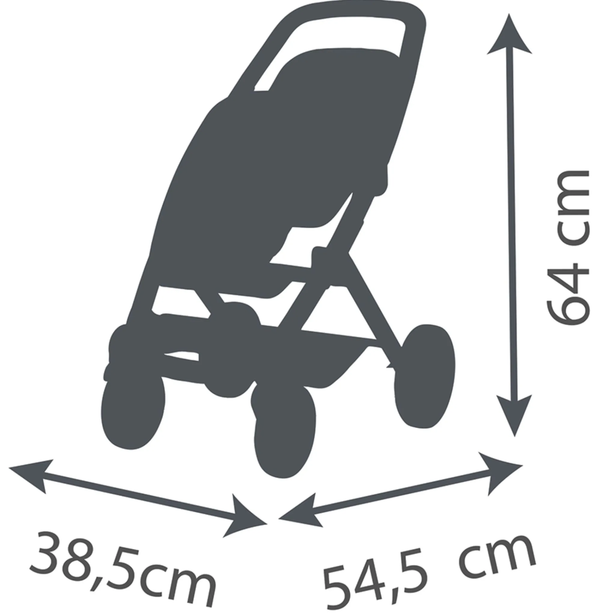 Smoby Maxi-cosi Twin Doll Stroller - Beige