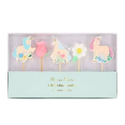 Meri Meri Party Supplies>Meadow Unicorns Candles(5)