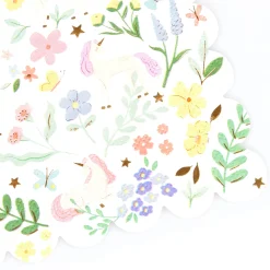 Meri Meri Party Supplies>Meadow Unicorns Small Napkins(16)