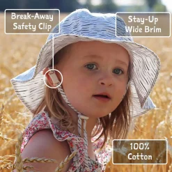 Jan n Jul Hats And Caps>Meadow Uv Coton Hat 0-24m