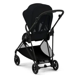 Kids Cybex Melio Carbon 3 Ultra Lightweight Stroller - Moon Black