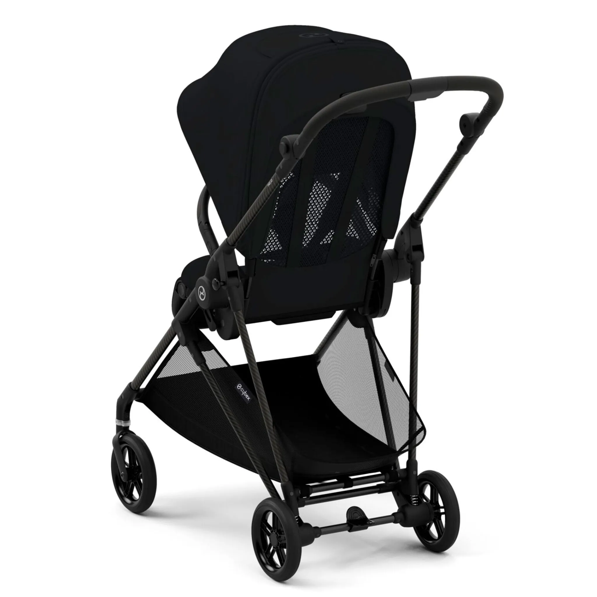 Kids Cybex Melio Carbon 3 Ultra Lightweight Stroller - Moon Black