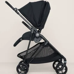 Kids Cybex Melio Carbon 3 Ultra Lightweight Stroller - Moon Black