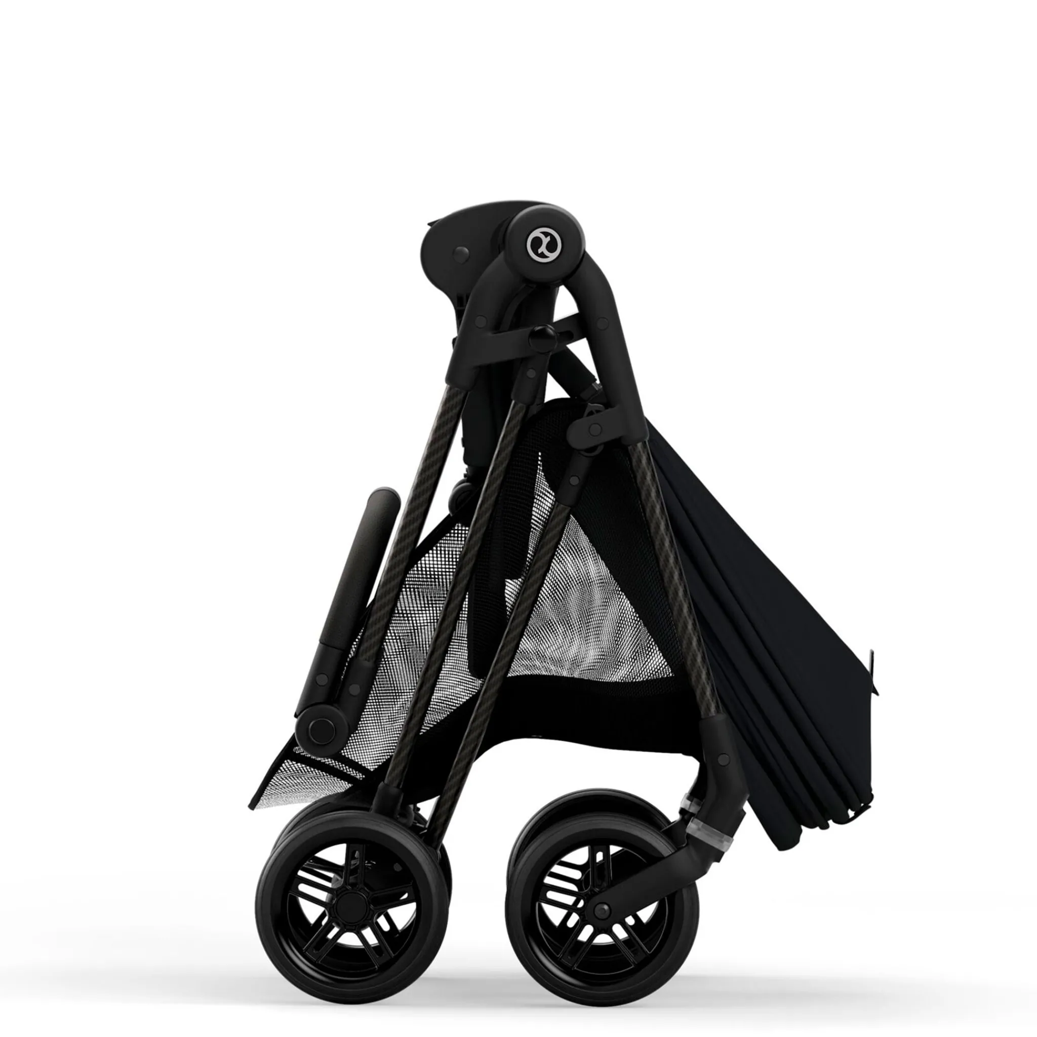 Kids Cybex Melio Carbon 3 Ultra Lightweight Stroller - Moon Black