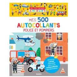 Kids Auzou Mes 500 Autocollants Police et Pompiers