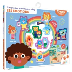 Kids Auzou Mes premiers autocollants en relief - Les Émotions