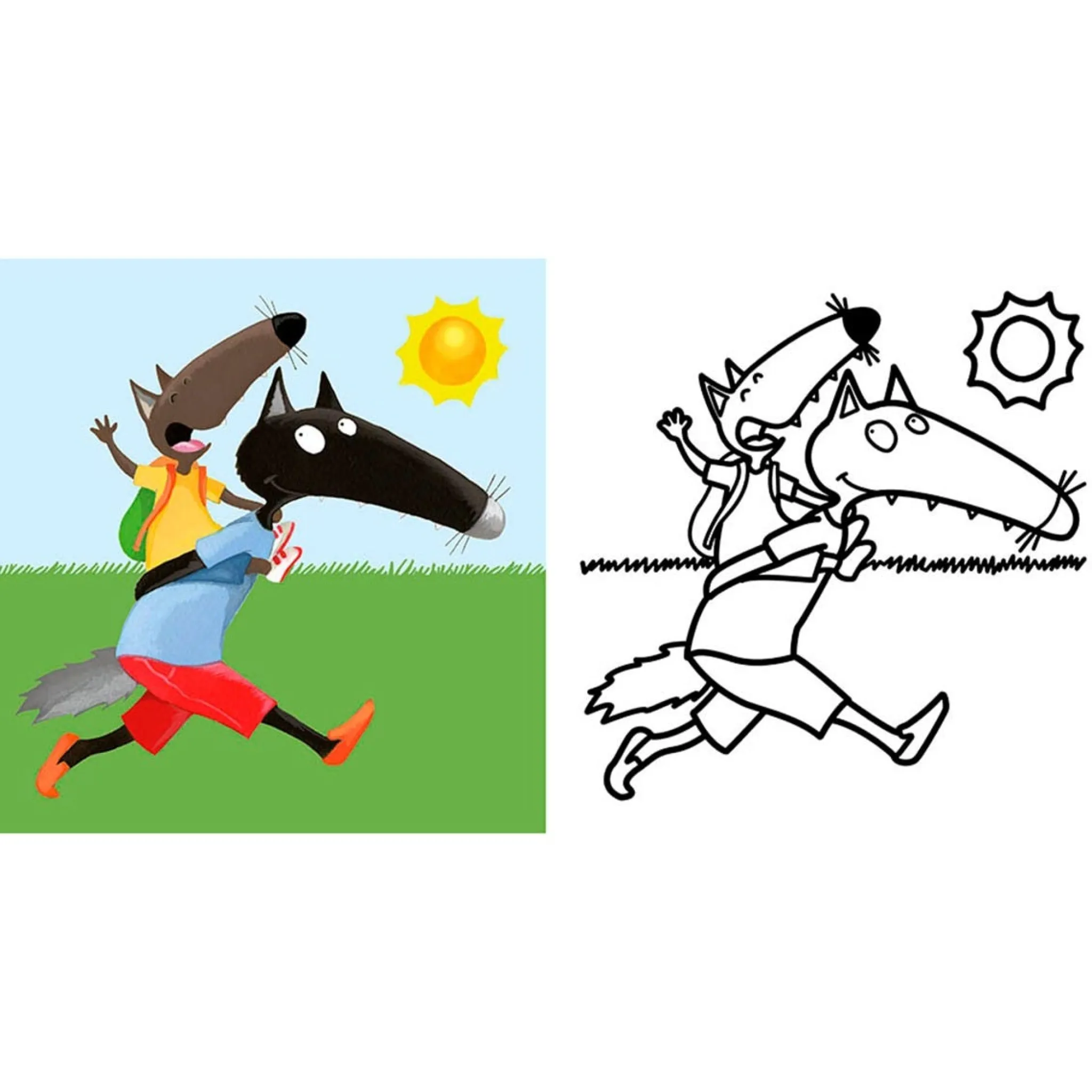 Kids Auzou Mes Premiers Coloriages P'tit Loup - Les Vacances