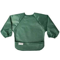 Kids Tiny Twinkle Bibs|Breastfeeding>Mess-proof Full Sleeve Bib 2 Pack - Slate / Olive