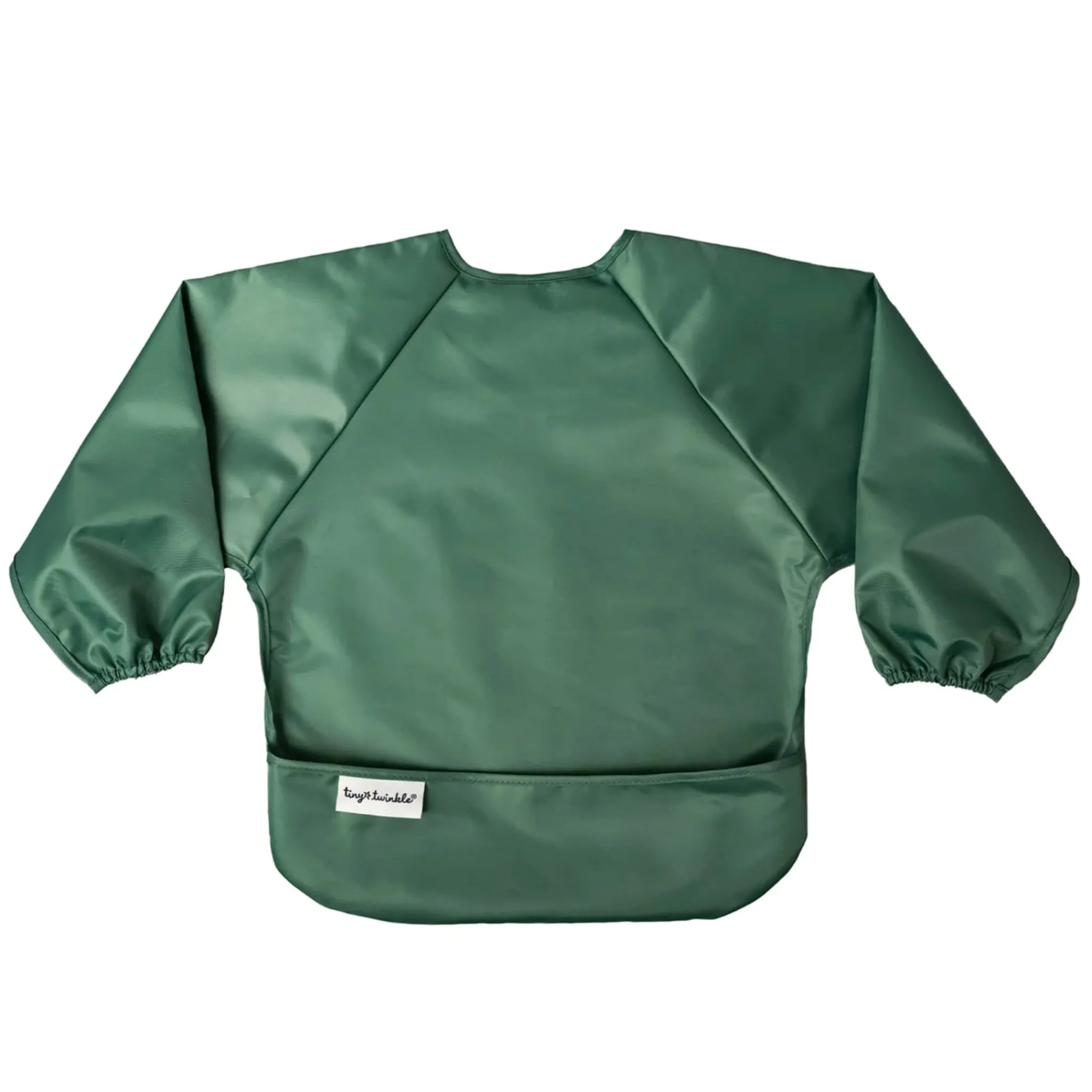 Kids Tiny Twinkle Bibs|Breastfeeding>Mess-proof Full Sleeve Bib 2 Pack - Slate / Olive