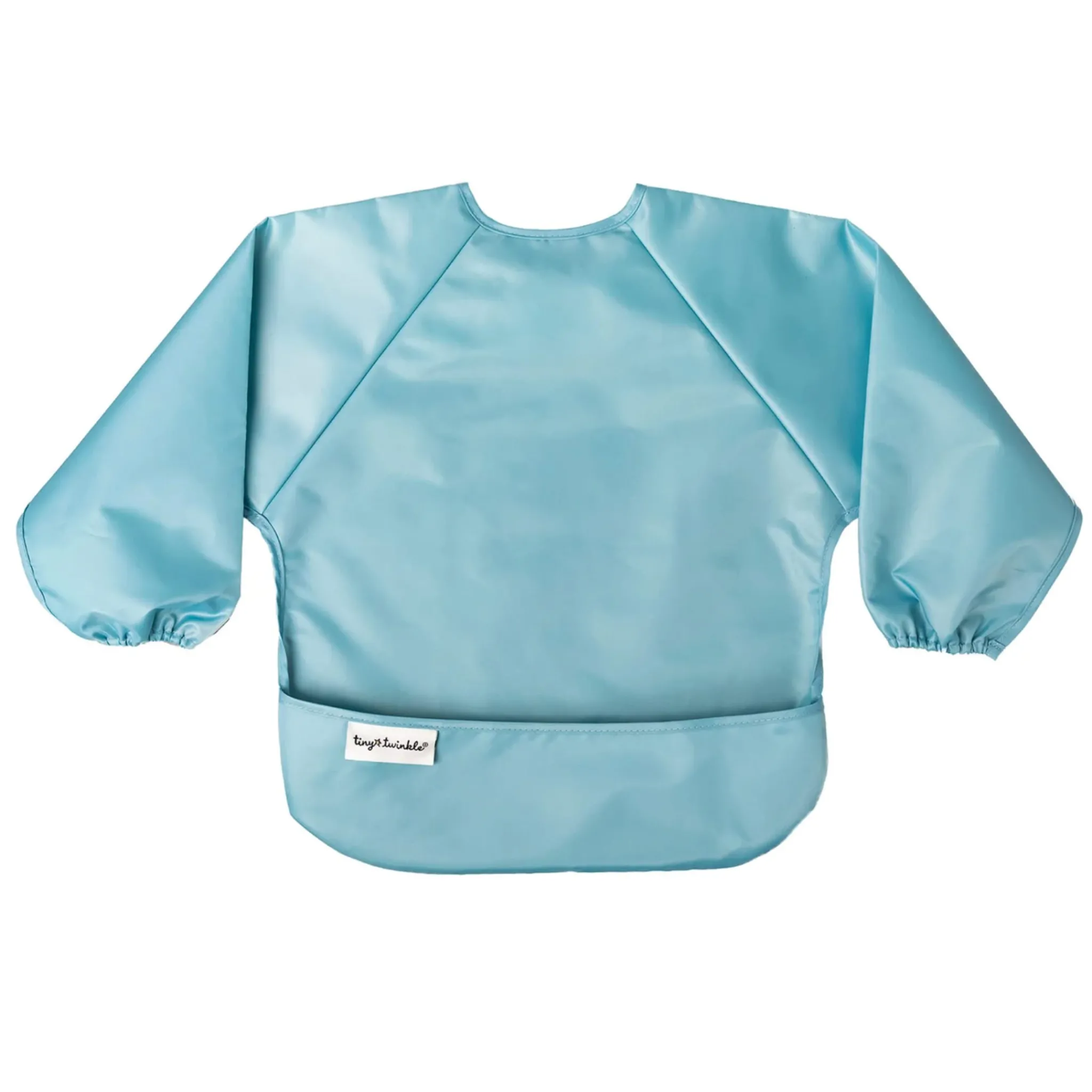 Kids Tiny Twinkle Bibs|Breastfeeding>Mess-proof Full Sleeve Bib 2 Pack - Slate / Olive