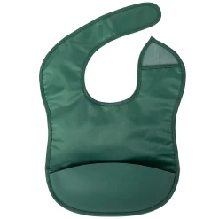 Tiny Twinkle Mess-proof Silicone Pocket Bib - Olive Green