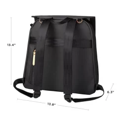 Petunia Pickle Bottom Meta Diapers Backpack - Black Matte Canvas