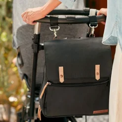 Petunia Pickle Bottom Meta Diapers Backpack - Black Matte Canvas